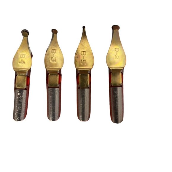 Speedball No. 5 Art Pen Kit With Assorted Nibs & Pen Holder Made In USA Hunt Man - Picture 9 of 13